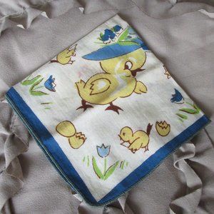 vintage cotton or linen handkerchief